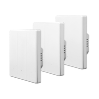 Interrupteur intelligent Wi-Fi ultra-fin 250V EU, interrupteur mural pour éclairage, utilisation de l'application Tuya, fonctionne avec Alexa, Google Home, commande vocale, OEM ODM Factory