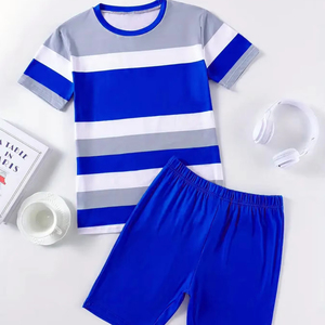 <span class=keywords><strong>Abbigliamento</strong></span> da <span class=keywords><strong>donna</strong></span> all'<span class=keywords><strong>ingrosso</strong></span> stampato a manica corta pantaloncini Casual <span class=keywords><strong>abbigliamento</strong></span> sportivo Set per la vita quotidiana - Product Image 3