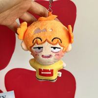 Porte-clés en peluche Conan en coton doux, adorable figurine de dessin animé, mini poupée en peluche pour usage quotidien