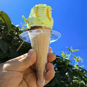 Nouveau support de bâtonnets glacés et cornets de crème glacée, anti-goutte, à paroi simple, jetable, écologique, pour enfants, indispensable à la maison - Product Image 5