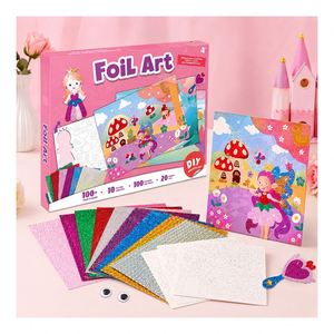 Classroom Reward Art Pack Lets Students Finish Shiny Pictures Using Peel Press Method Without Glue <b>Paint</b> or Scissors - Product Image 5