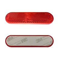 Reflector Ovalado para Scooter Eléctrico 96x24mm con Certificación E-MARK DOT, Tira Reflectante de Seguridad para Bicicleta Eléctrica, Bicicleta, Motocicleta, Piezas de Scooter