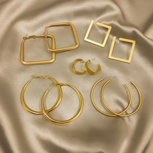 80-150 pièces de chaque kg, vente au poids, influenceur en ligne, populaire, élégant, clous d'oreille de haute qualité pour femmes, mélange de bijoux en vrac et aléatoire - Product Image 5