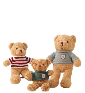 HollyHOME Taidi Urso Melancolia Dollies recheados Soft Bear Plush com fita Plush Toy para crianças ou namorada brinquedos de pelúcia personalizados