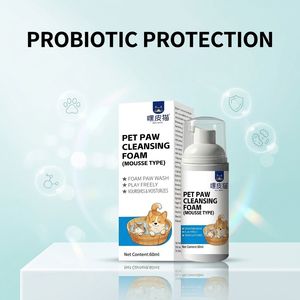 <span class=keywords><strong>Mousse</strong></span> <span class=keywords><strong>nettoyante</strong></span> pour pattes de chien et de <span class=keywords><strong>chat</strong></span> OEM ODM Probiotic Camellia, sans rinçage, 60 ml, portable - Product Image 4