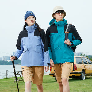 2 en 1 impermeable esquí senderismo ropa a prueba de viento personalizado rompevientos abrigos de invierno chaquetas impermeables para hombres - Product Image 5