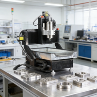 JS 3040 3-assige mini CNC-machine met gietijzeren behuizing, desktop CNC-freesmachine voor hout, metaal, hobby en doe-het-zelf gebruik.
