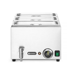 ชุดอุ่นอาหารแบบ Bain-marie ยี่ห้อ HENDI GN 1/1 230V/1000W ขนาด 605x332x(H)242 มม. รุ่น Ranger พร้อมก๊อกระบายน้ำ อุปกรณ์อุ่นและเก็บรักษาอาหาร - Product Image 1