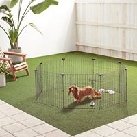 Cage à chien robuste pliable à double porte avec panneau de séparation et plateau en plastique – Design populaire