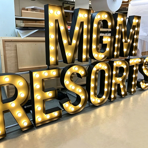 Custom large LED letter light bulbs for indoor and outdoor <b>decorative</b> <b>lighting</b>, suitable for wedding parties and birthday partie - Product Image 2