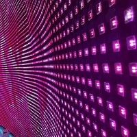 IP67 impermeable a todo color medios fachada Iluminación escenario Fondo iluminación LED red pantalla al aire libre LED malla