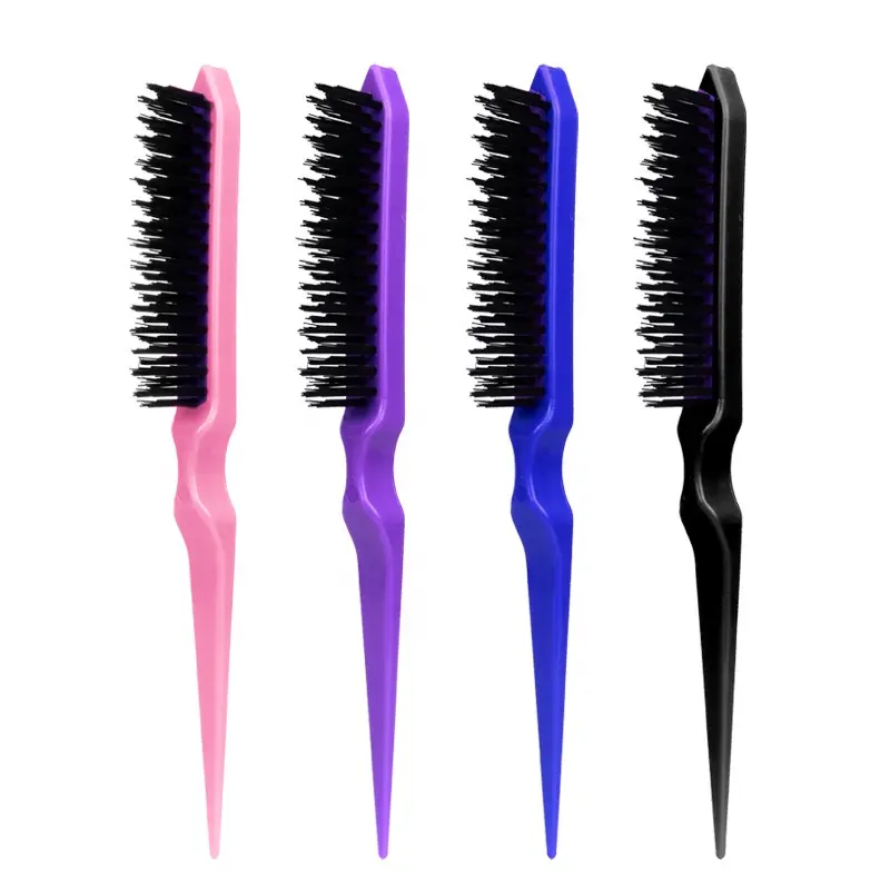 Emballage personnalisé ligne mince taquineries peigne brosse brosses à cheveux pour les femmes coiffure outils de barbier kit de beauté