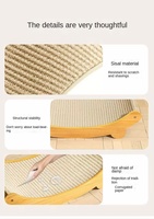 Grand arbre à chat moderne en sisal, griffoir, protection de canapé anti-griffures et anti-miettes, avec coussin de griffage pour les pattes