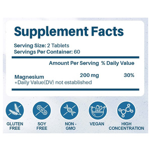 <b>Hydrogen</b> Water Tablets Magnesium | Molecular <b>Hydrogen</b> H2 Supplement for Teenagers Adults Metabolism Antioxidant Support Vegan - Product Image 2