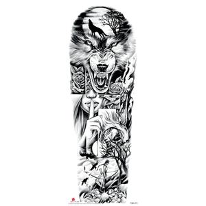 Nuovo arrivo uomo impermeabile Full Arm tigre <span class=keywords><strong>leone</strong></span> animale tatuaggio <span class=keywords><strong>adesivo</strong></span> temporaneo di lunga durata del tatuaggio <span class=keywords><strong>adesivo</strong></span> per il corpo - Product Image 4