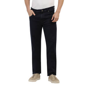 2025 pantalones vaqueros de algodón 100% de gran tamaño para hombre, ropa de calle transpirable, pantalones de diseño liso al por mayor para la temporada de otoño para primavera e invierno - Product Image 1