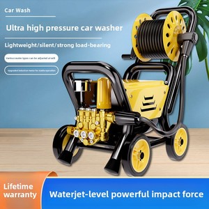 Nettoyeur Haute Pression Portable Jielai Shi 800W pour Voiture et Usage Domestique, Moteur à Induction 220V, Pistolet à Eau Jaune et Noir - Product Image 5