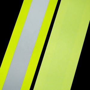 Materiali riflettenti alta Vis trasferimento di calore giallo verde Oxford nastro riflettente per abbigliamento di sicurezza - Product Image 5