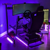 Équipement de réalité mixte SimRacing Jeu de profil en aluminium Simulateur de course Sim Conduction Siège de cockpit Frein à main Sim Racing Rig