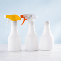 Bouteille pulvérisateur à gâchette en plastique PET en gros, rechargeable, pour liquides de nettoyage ménager
