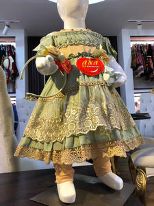 Vestido de encaje con banda para el pelo para niña, elegante - Product Image 2