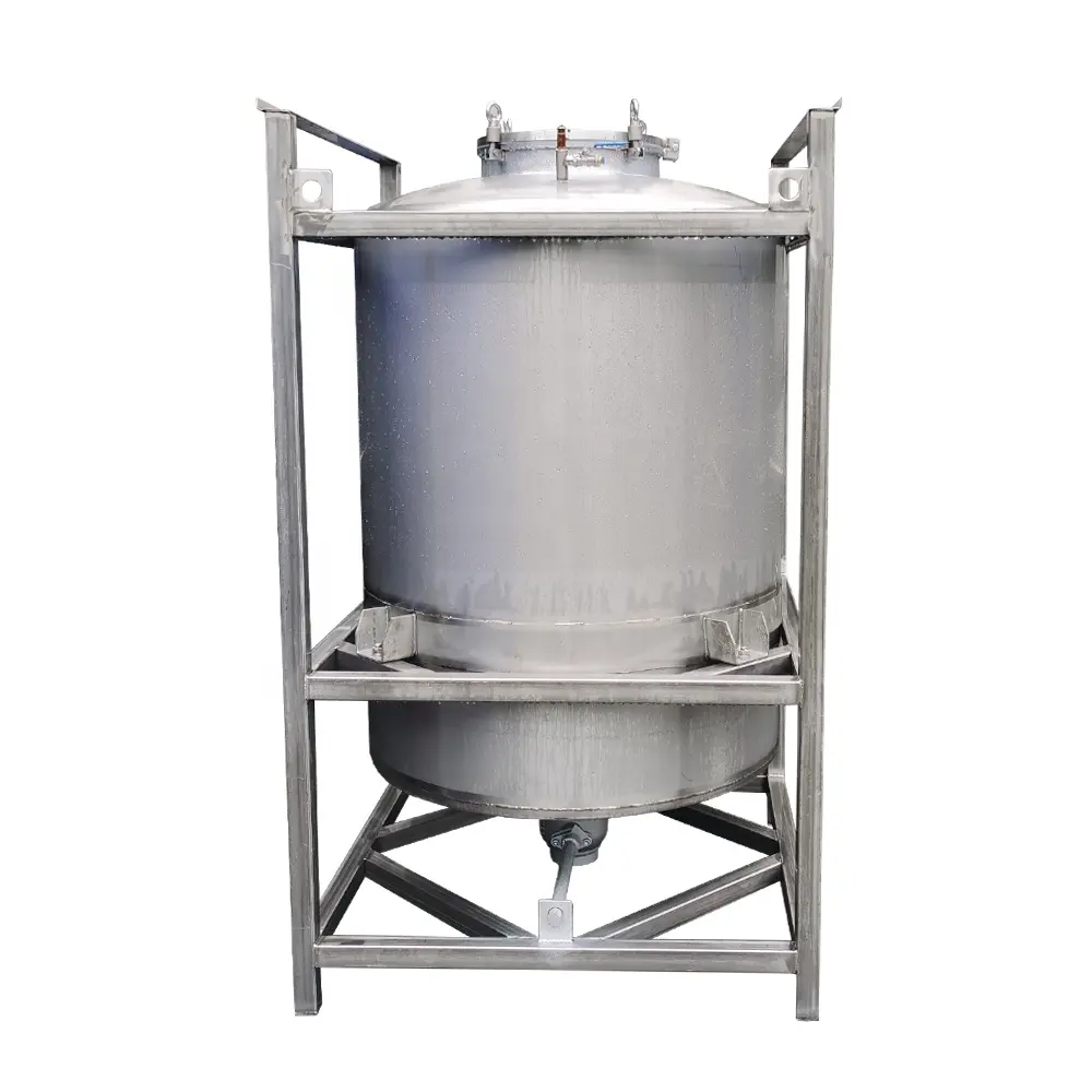 Tanque de almacenamiento de aceite y combustible diésel, bote vertical de resina de acero inoxidable 304 316, glicénica, pintura química