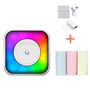 Impresora térmica portátil de nuevo diseño, recargable y <span class=keywords><strong>sin</strong></span> tinta, con etiquetas adhesivas <span class=keywords><strong>para</strong></span> juguetes infantiles y luz <span class=keywords><strong>para</strong></span> correr. - Product Image 5