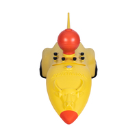 Bateau de pêche à appât Boatman N8-gps jaune RC pour eau salée avec GPS, télécommande, 1000 mètres, auto-redressant, lancer d'appât vivant
