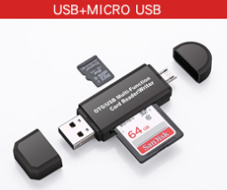 usb+micro 2.0 negro, blanco $1.2/unidad
