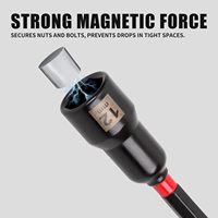KAFUWELL SS3801B 5mm 19mm Crv 1/4\" Embout de douille hexagonale magnétique pour tournevis
