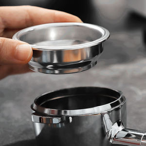 Cesta de filtro Espresso 51/53/58mm Portafiltro Tazón de polvo de acero inoxidable Individual Doble porción 2 Shot <span class=keywords><strong>Cafetera</strong></span> Taza de filtro - Product Image 3