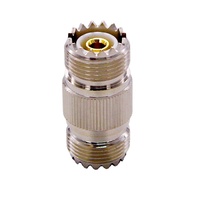 Adaptateur coaxial jack femelle UHF SO239 pour talkies-walkies basse consommation avec connecteur à barillet en cuivre pour connexions RF