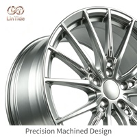 Jantes en alliage forgé à prix d'usine 18-24 pouces 5x112 5x120 Argent satiné 15 rayons pour tuning sportif