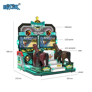 Prix usine 2p Royal Horse Racing Arcade Game à vendre Machine de jeu de simulation d'équitation à pièces d'intérieur