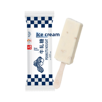 Barres de crème glacée au nougat de cacahuète en gros FCL - Friandises laitières haut de gamme de la marque Bright pour supermarchés et distribution mondiaux