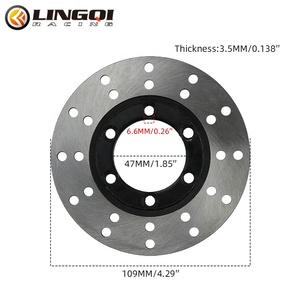 LINGQI RACING Mozzo Ruota Anteriore Universale con Asse per Moto da Cross e Fuoristrada, Sistema Frenante - Product Image 2