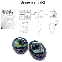 Sensor de fotocélula 12V Sensor de barrera infrarroja de puerta automática para detector de movimiento de haz de puerta