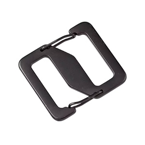 Trendy Strong Heavy-Duty Luxury Backpack Luggage Accessories Matt Black Zinc Alloy <b>Metal</b> S-Shape Snap Waterproof Professional - Product Image 1
