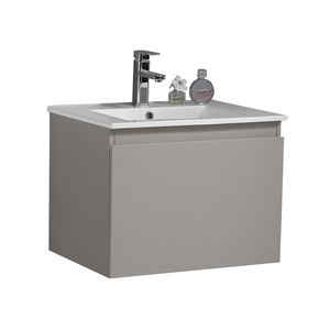Meuble-lavabo mural HERA 46 moderne pour hôtel et maison, garantie 2 ans, L80 x L46 x H45 cm, en PVC écologique - Product Image 3