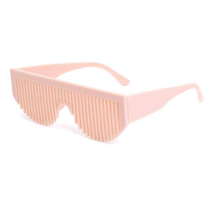 Gafas de sol XH-Comb Creative Comb para mujer, lentes de PC con protección UV400, montura roja brillante y rosa, gafas de sol modernas y a la moda. - Product Image 4