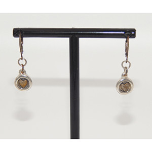 ต่างหูห้อยทองขาว14K พร้อมล็อคลวดฝรั่งเศสด้านหลัง - Product Image 2