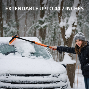 Outil de déneigement Auto nettoyage rapide brosse en verre hiver voiture <span class=keywords><strong>pare</strong></span>-<span class=keywords><strong>brise</strong></span> <span class=keywords><strong>grattoir</strong></span> à glace verre brosse à neige extensible détachable - Product Image 2