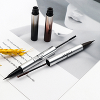 Personnalisé longue durée étanche liquide pour les yeux pour Mascara 4D séchage rapide végétalien Eyeliner stylo double face cosmétiques facile mince usine