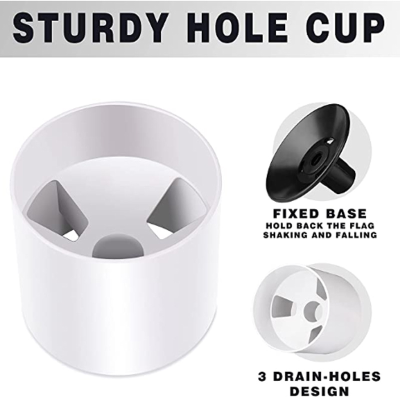 New Arrival removable Golf Putting Green Flag With Flagstick Pole + Cup Hole For Golf Accessories Practice