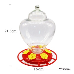 Alimentador duradero para colibríes al aire libre, <span class=keywords><strong>bebedero</strong></span> de plástico fácil de limpiar para pájaros con diseño a prueba de fugas para jardín, Patio, pájaros salvajes - Product Image 3