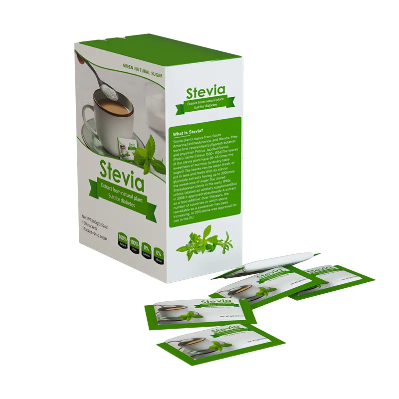 Polvere di Stevia eritritolo a basso contenuto calorico 2g bustina di Stevia/Stevia zucchero per caffè