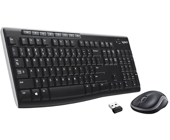 Logitech Original MK270 Keyboard and Mouse Set 104 keys Blue-tooth Wireless For Laptop Desktop Office Keyboard and Mouse Combo