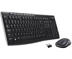 Logitech 원래 MK270 키보드 및 마우스 세트 104 키 블루 치아 무선 노트북 데스크탑 사무실 키보드 및 마우스 콤보