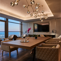 Conception d'intérieur d'hôtel de luxe arabe contemporain, solution de design complète pour l'aménagement et l'ameublement des espaces de la station balnéaire du Moyen-Orient