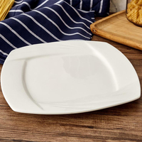 Assiette de présentation carrée en mélamine de 10 pouces, moderne, personnalisée, de qualité alimentaire, écologique et compatible lave-vaisselle